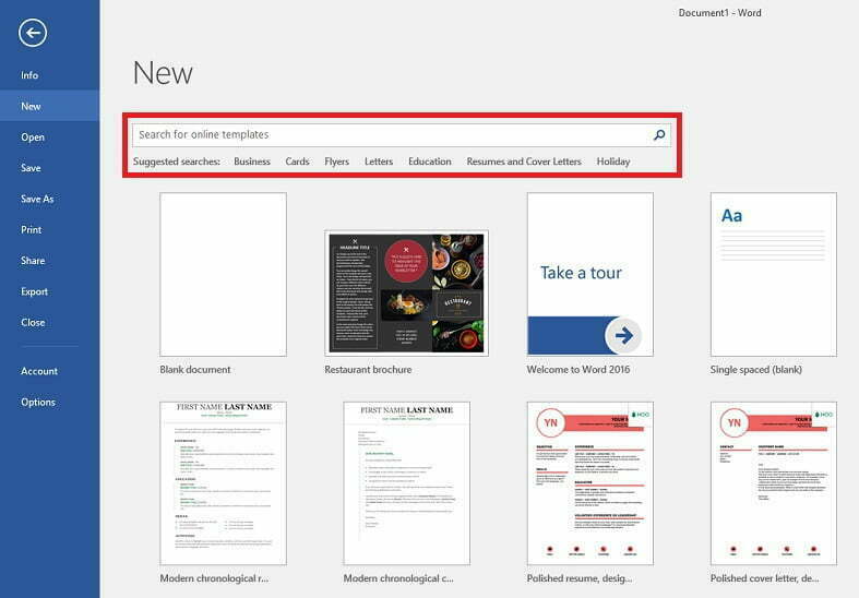 word template 1 / دانلود تم برای ورد 2016