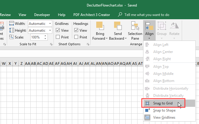 فلوچارت در اکسل / flowchart in excel