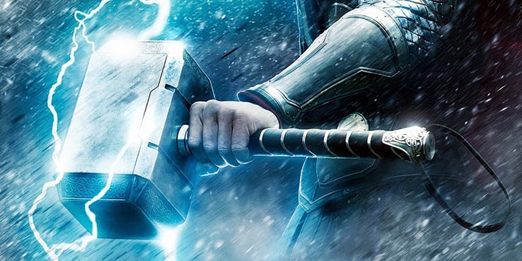 قوی ترین سلاح دنیای مارول / Mjolnir
