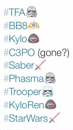هشتگ های hashflags مرتبط با Star Wars