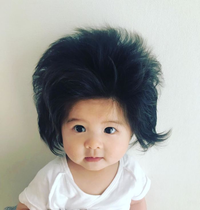 موهای جالب دختر 6 ماهه ژاپنی / japanese six month girl