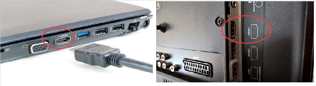 connect lap top to pc - اتصال لب تاپ به تلویزیون با کابل HDMI