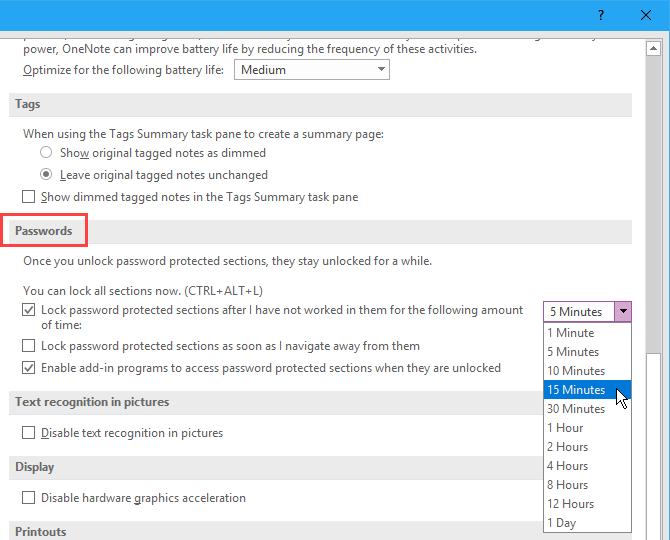 رمز گذاری در onenote / passwordk protecting in onenore