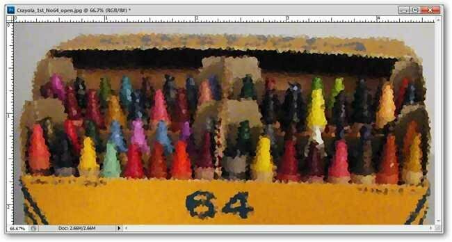 Filter > Pixelate > Mosaic