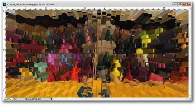 Filter > Stylize > Extrude