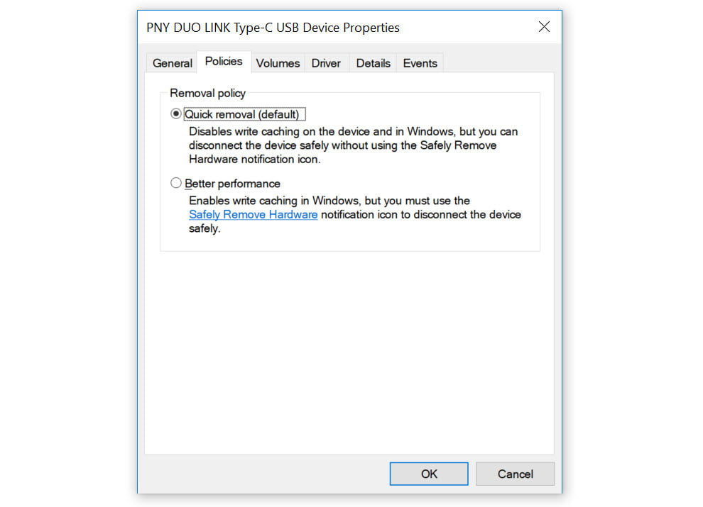 USB drive not recognised