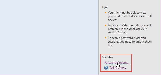 رمز گذاری در onenote / passwordk protecting in onenore