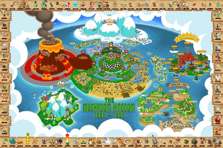 مراحل مخفی بازی ماریو Mushroom Kingdom