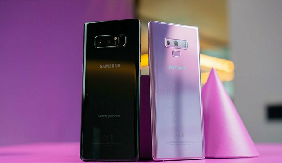 گلکسی نوت 9 و گلکسی نوت 8 / galaxy note 8 and galaxy note 9