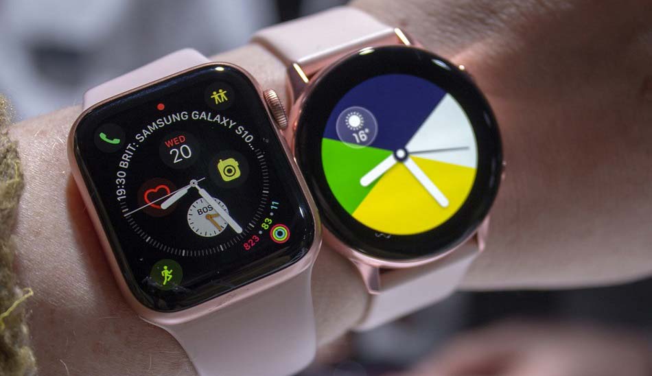 اپل واچ یا سامسونگ واچ گلکسی واچ اکتیو / galaxy watch active vs apple watch 4