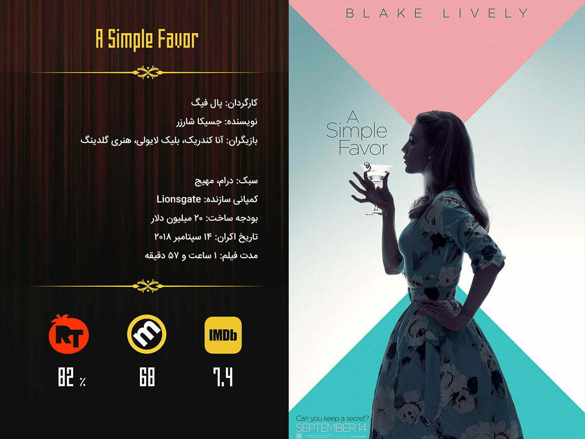باکس آفیس / A Simple Favor