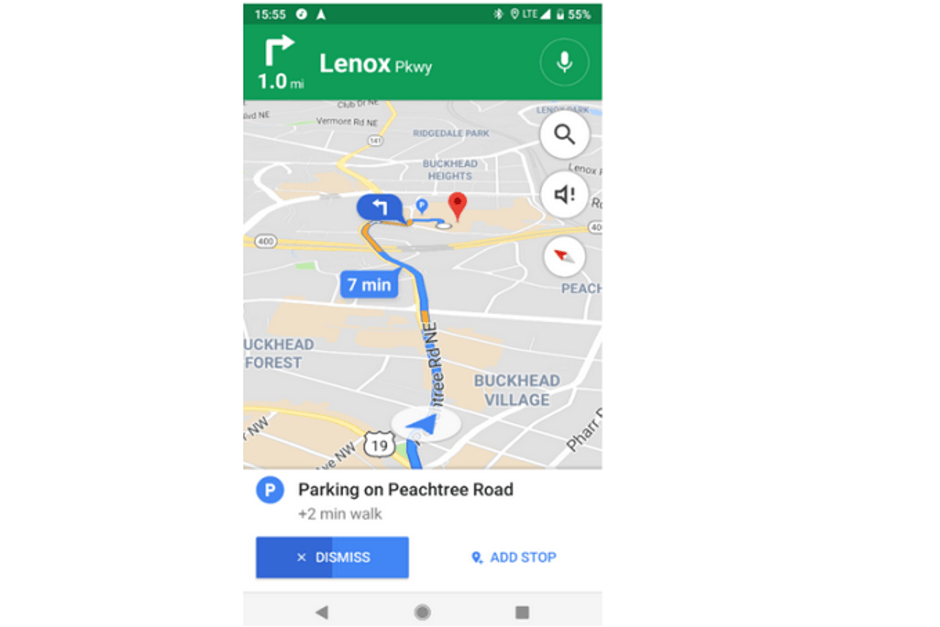 پیشنهاد جای پارک گوگل مپس / Google Maps parking spot