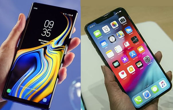 Galaxy note 9 vs iPhone Xs Max