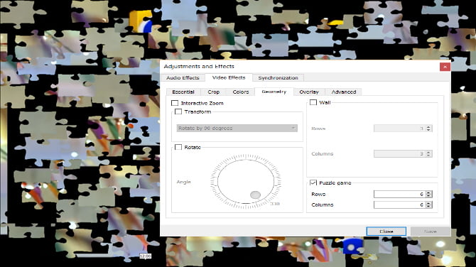 پازل در VLC / Jigsaw Puzzle in VLC