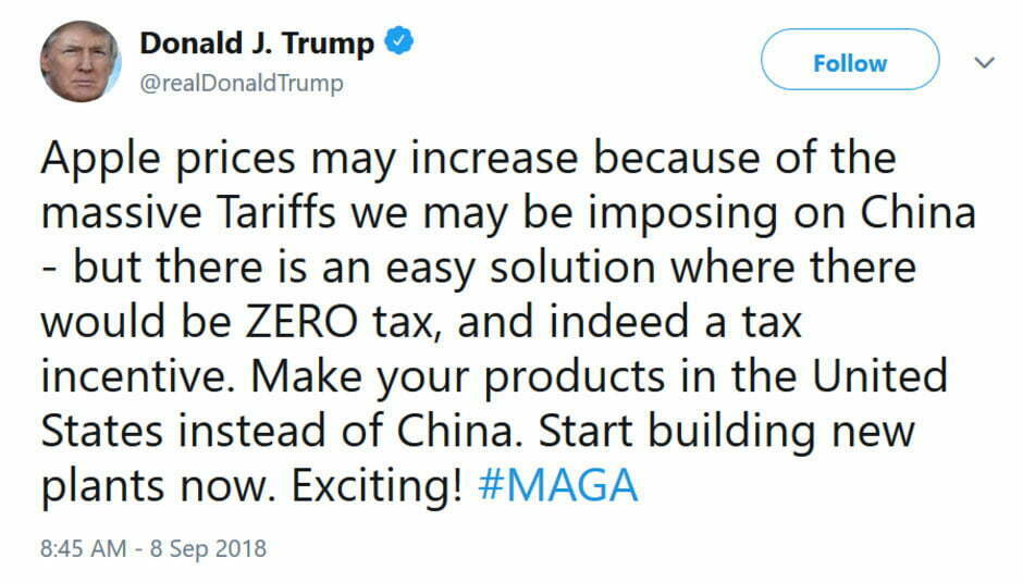 توییت ترامپ / trump's tweet