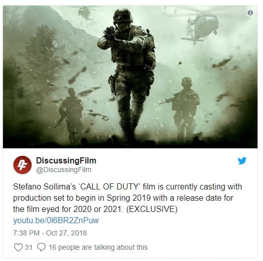فیلم ندای وظیفه/Call of Duty