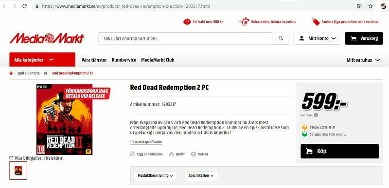 بازی Red Dead Redemption 2