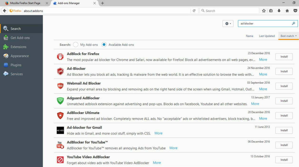 ad blocker / اد بلاکر موزیلا فایرفاکس