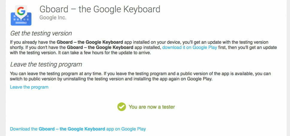 برنامه جیبورد / Gboard Application