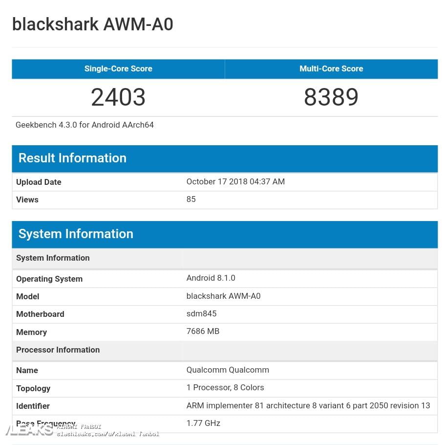 بلک شارک 2 / Xiaomi Black Shark 2