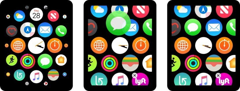 تغییر آرایش برنامه های اپل واچ