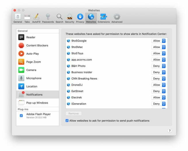 notifications safari/ اعلان های سافاری