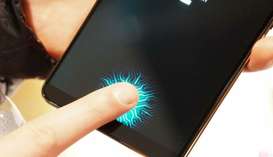 Screen Fingerprint/حسگر اثر انگشت مخفی
