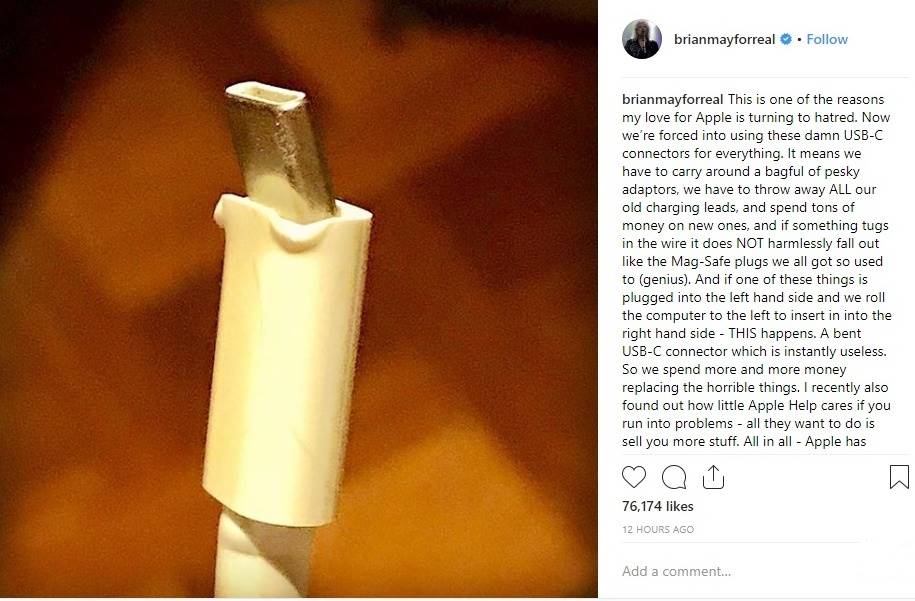 brian may usb-c apple / کابل usb-c اپل برایان می