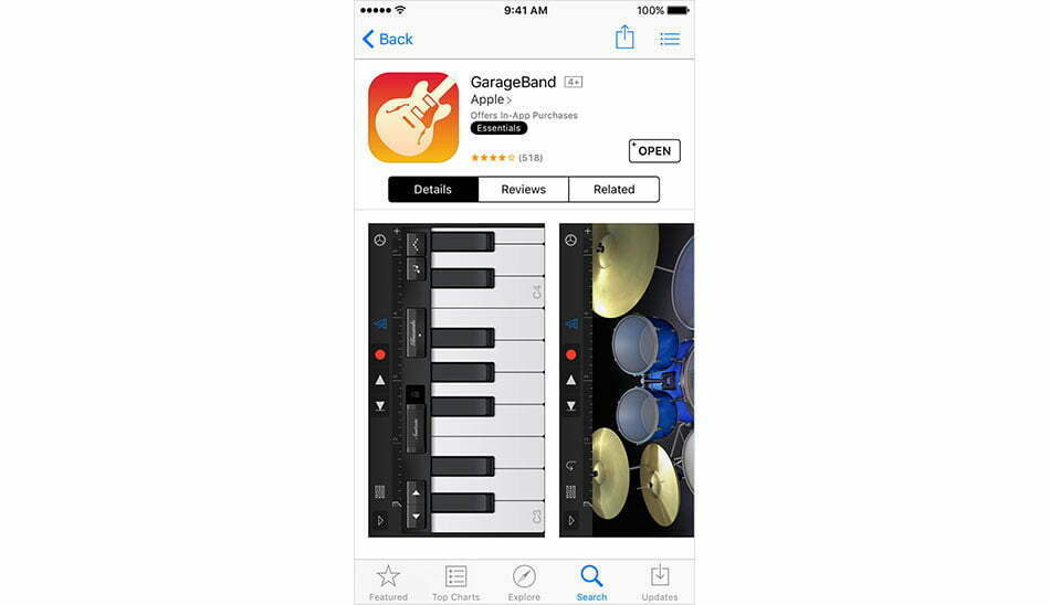 GarageBand App Store