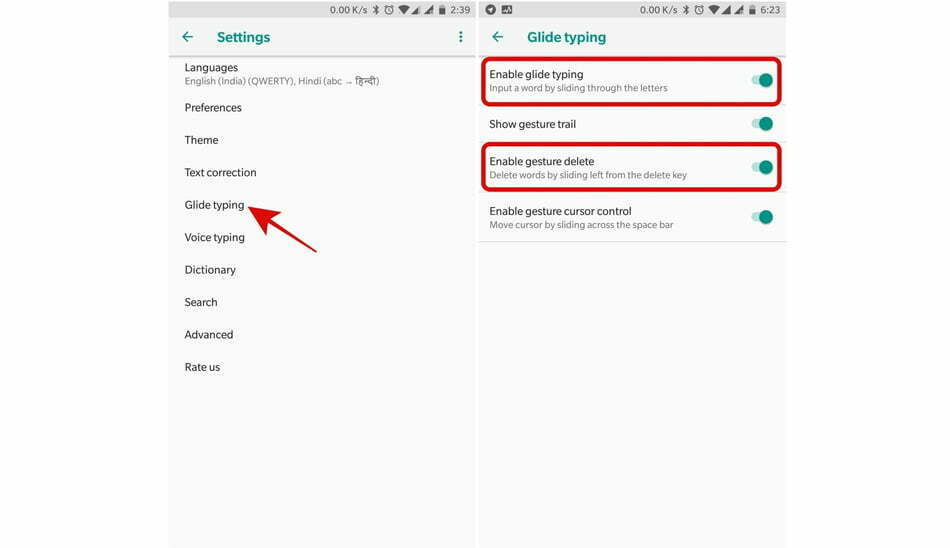 Delete a complete word inside Gboard / پاک کردن یک کلمه کامل در جی بورد