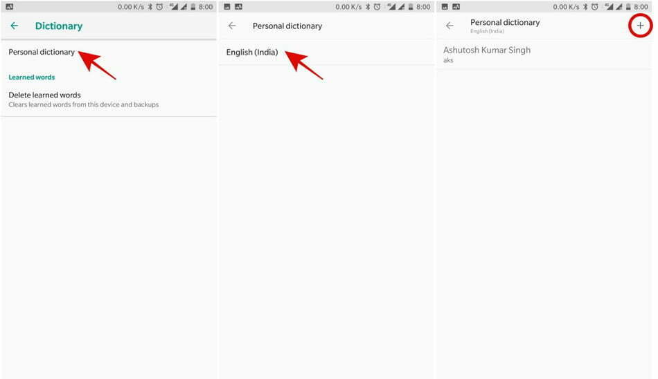 Add shortcuts for words inside Gboard/ اضافه کردن میانبری برای کلمات