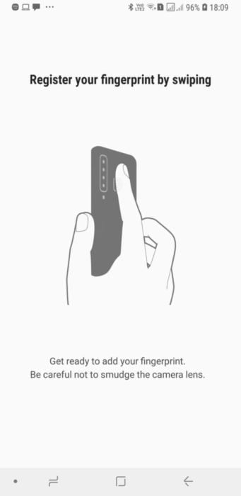 a9 2018 fingerprint
