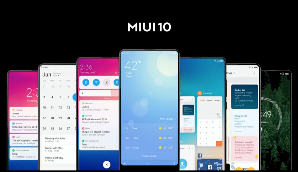 رابط کاربری MIUI 10