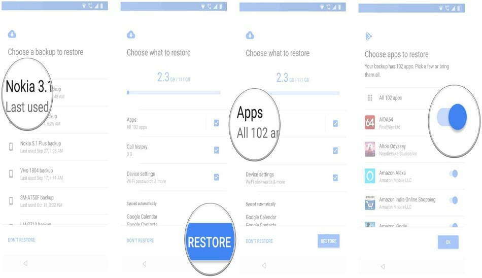بازیابی / restore