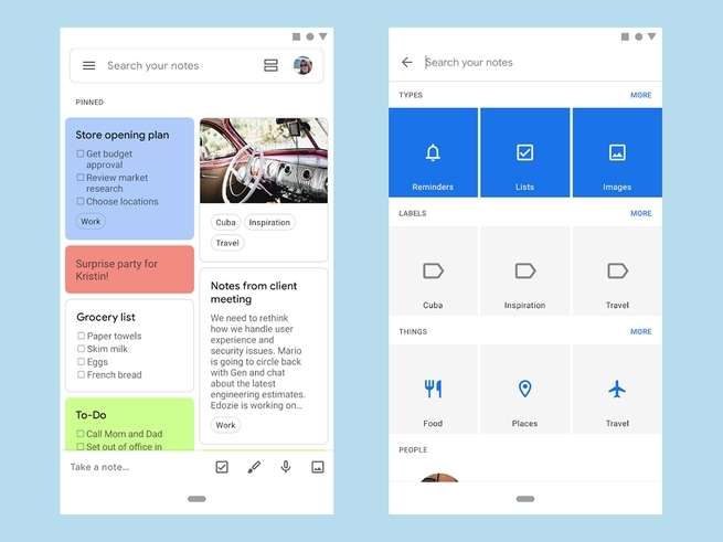 Google Keep App / اپلیکیشن گوگل کیپ
