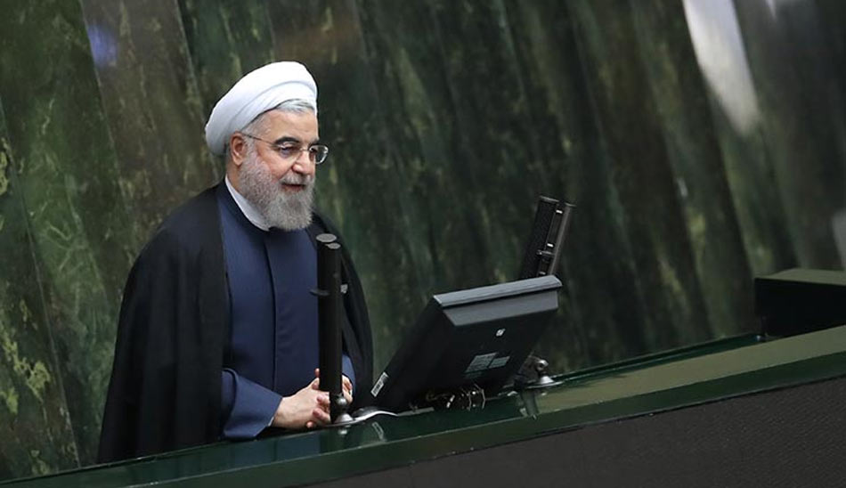 حسن روحانی رئیس جمهور و سخنرانی در مجلس