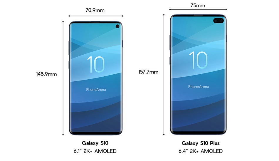 تصاویر افشا شده از ابعاد گلکسی اس 10 / samsung galaxy s10