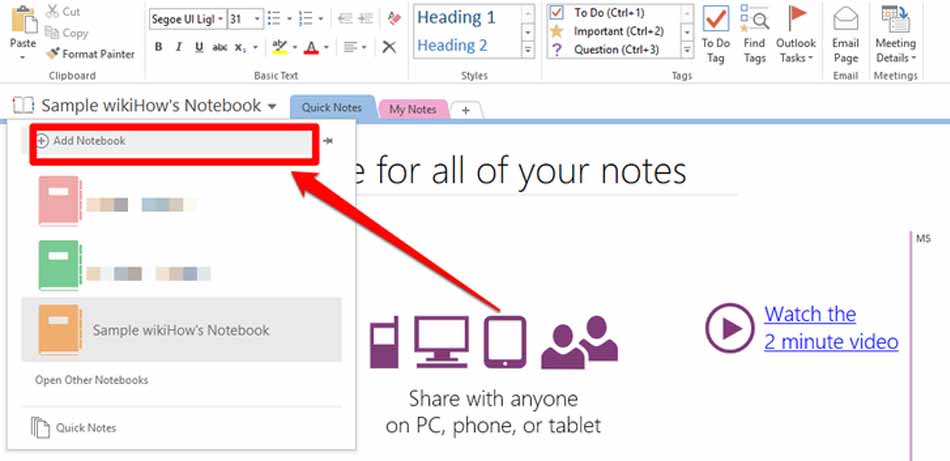 وان نوت / OneNote