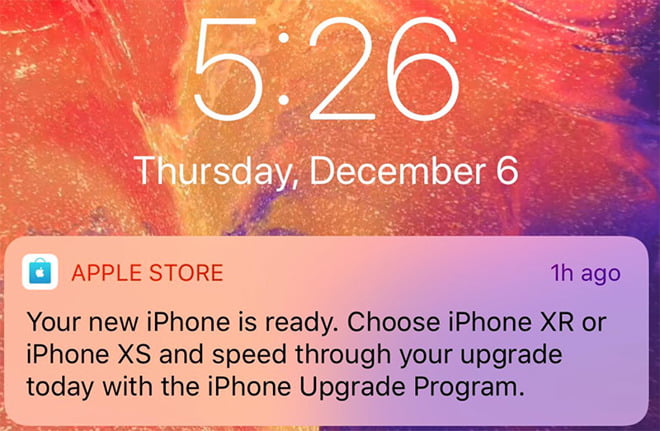 app store push notification