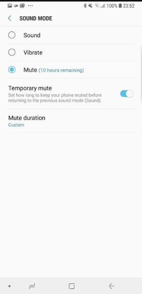 بیصدا کردن موقتی / Temporary mute