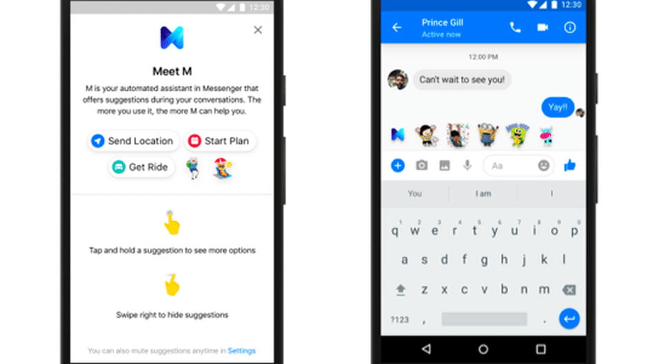 Facebook M chatbot / چتبات ام
