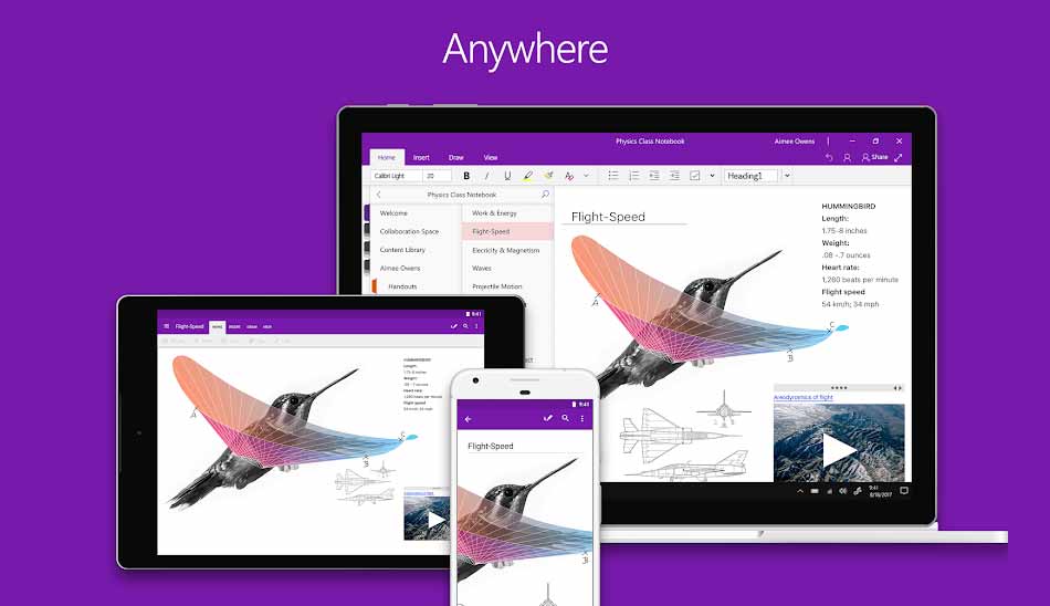 وان نوت برای اندروید و ویندوز/ OneNote android and windows
