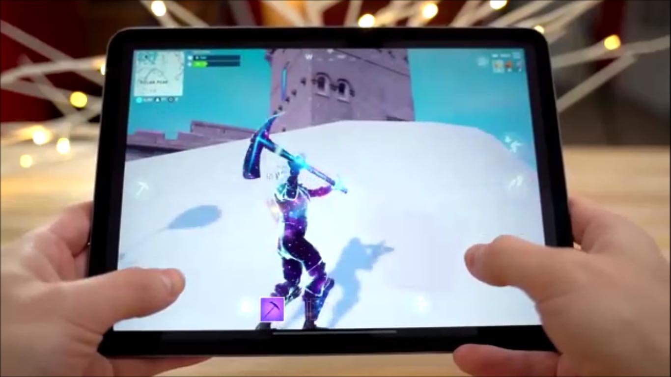 برنامه فورتنایت در آیپد پرو 2018 / fortnite in ipad pro 2018