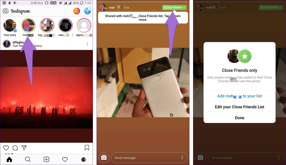 green circle instagram story / دایره سبز در استوری اینستاگرام