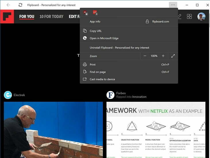 مرورگر microsoft edge برای ویندوز