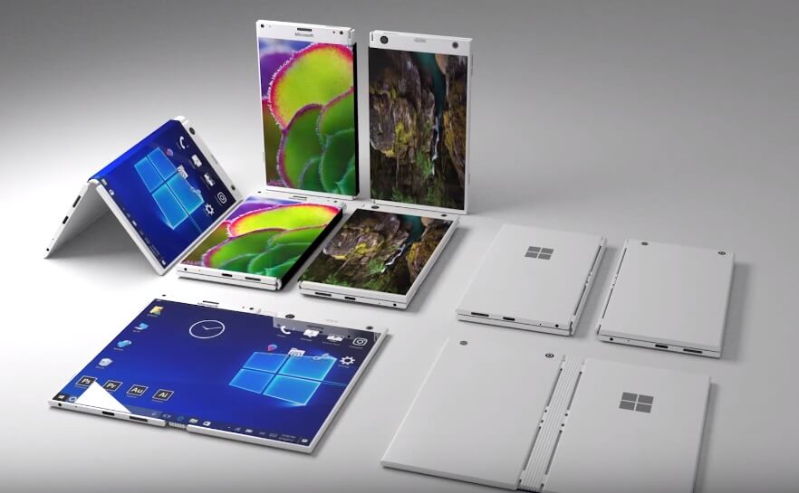 Microsoft's foldable smartphone Andromeda / گوشی هوشمند تاشو اندرومدا مایکروسافت
