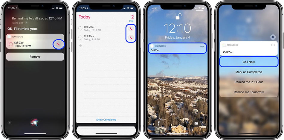 یادآور تماس / call Reminder