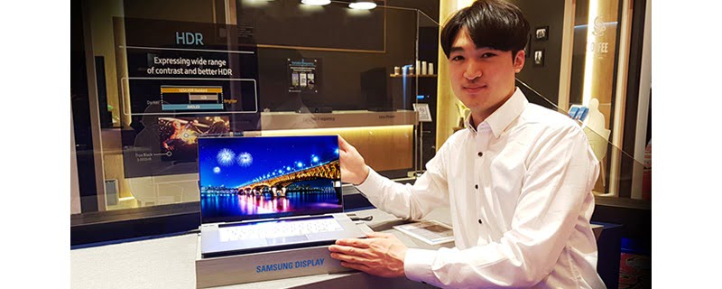 Samsung 4K OLED laptop display/نمایشگر اولد لپ تاپ سامسونگ با رزلوشن 4K