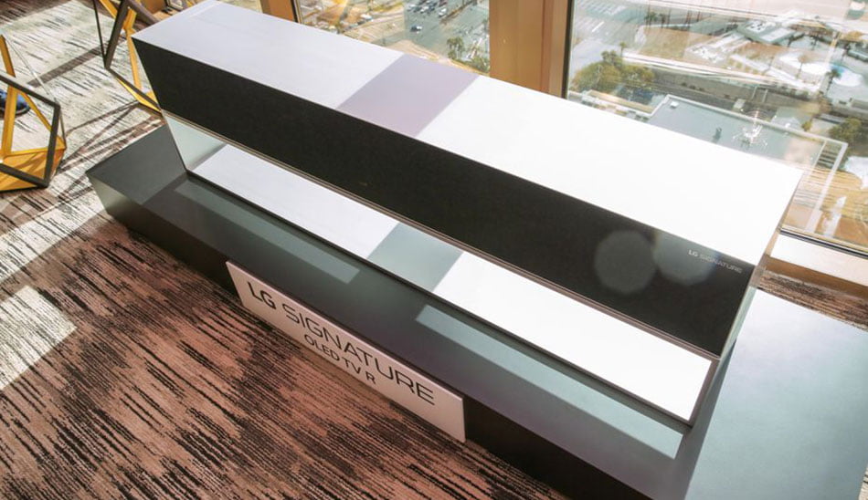 تلویزیون اولد لوله شونده ال جی / TV OLED Rollable LG