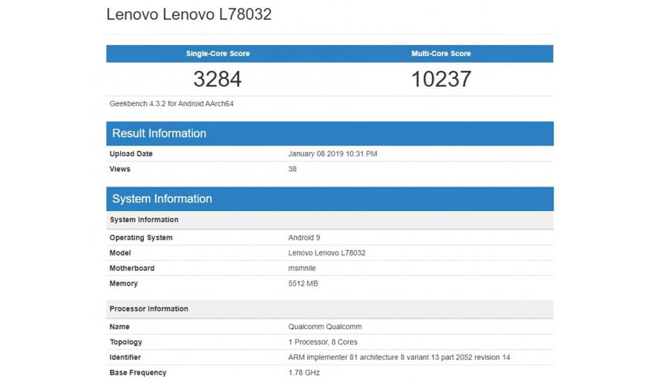 lenovo z5 pro gt / لنوو Z5 پرو GT در بنچمارک گیکبنچ / اسنپدراگون 855